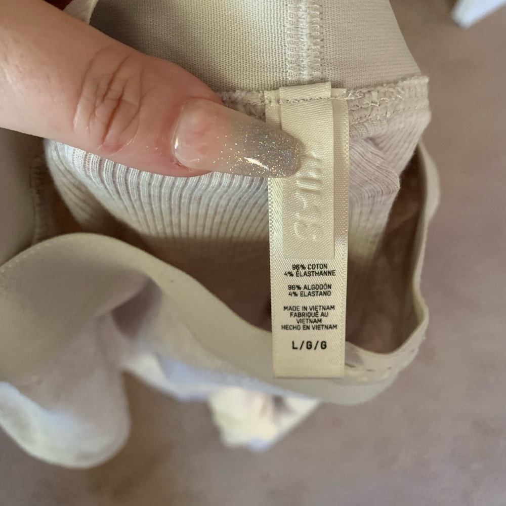 SKIMS Gray Ribbed Women's Lounge Pants - Picture 8 of 9